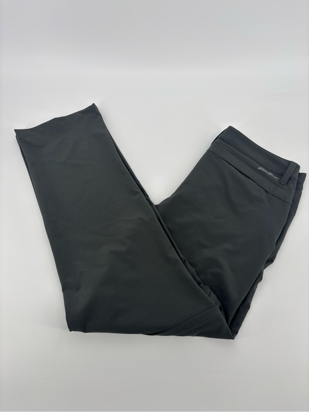 Eddie Bauer Adventure Convertible Pants Women 10 Gray Zip Off Hiking Trail 33x30